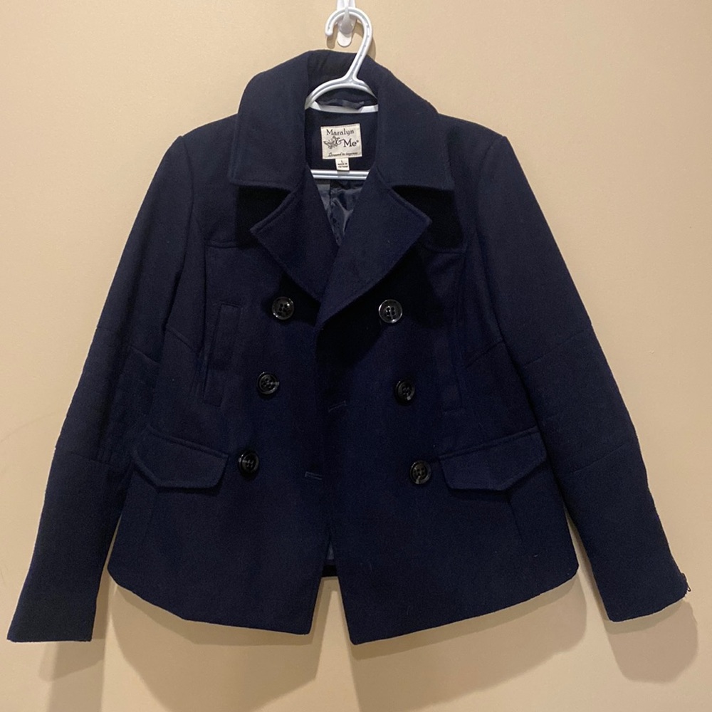 Navy pea coat